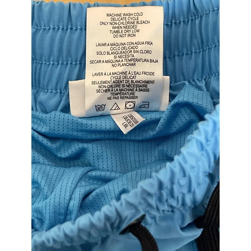 Calvin Klein Swimwear Mens Light Blue Drawstring Mesh Lined Swim Trunks Size M